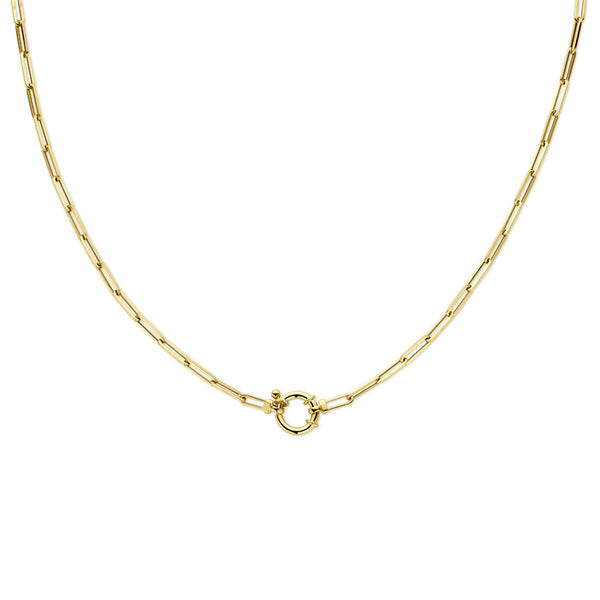 14 karaat - Geelgouden paperclip collier - Hutjens - 14k Geelgoud