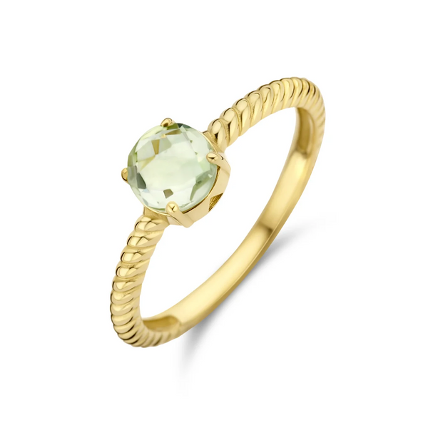 Hutjens Amethist Ring - Hutjens Edelsmederij - 14k Geelgoud