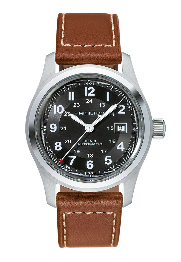 Khaki Field Auto - Hamilton - Roestvrij Staal - HAM023