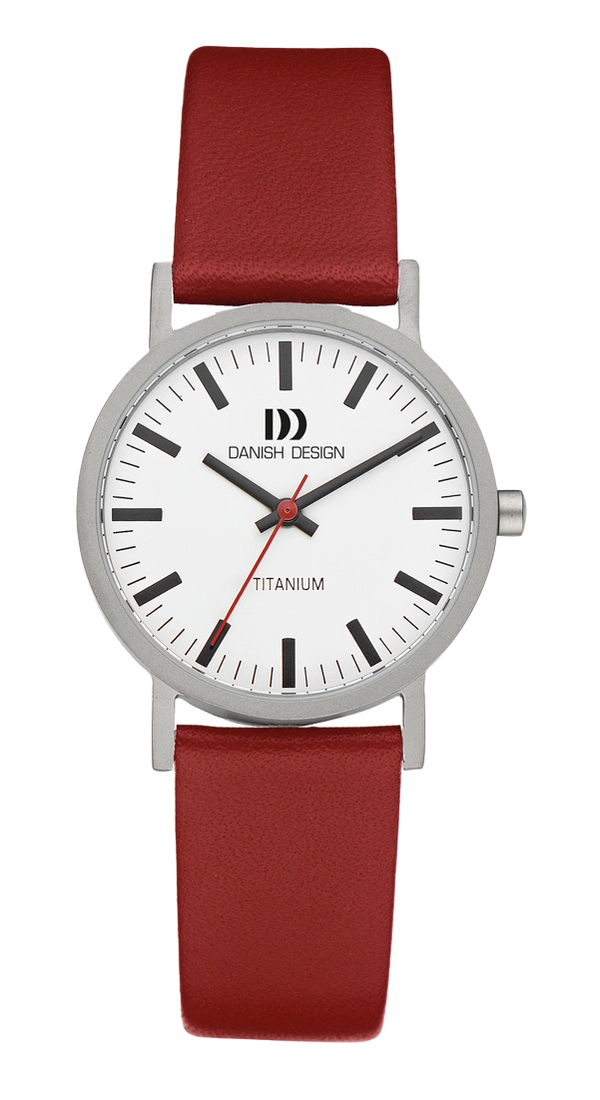 Rhine White Red Date Small - Danish Design - Roestvrij Staal - IV19Q199