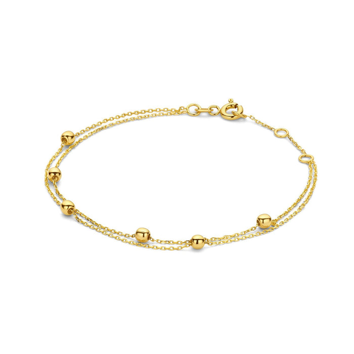 Double Bubble - Jackie - 14k Geelgoud