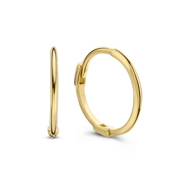 Mini Plain Hoops - Jackie - 14k Geelgoud