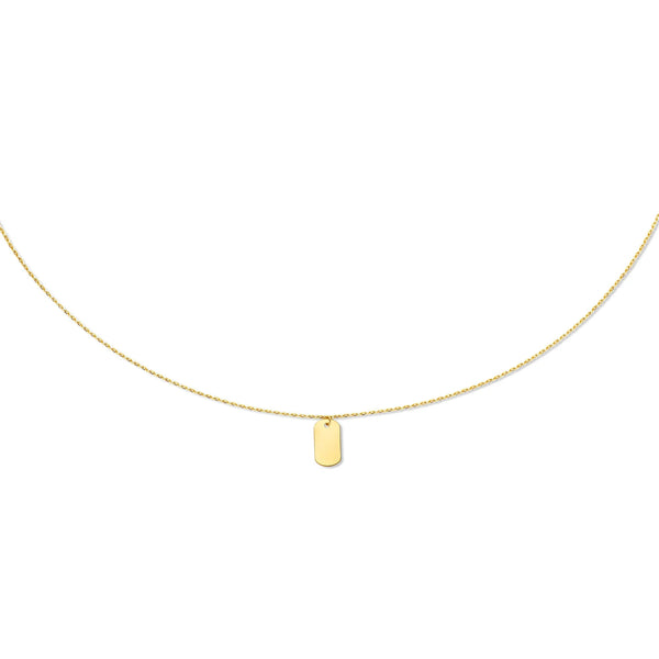 Initial - Jackie - 14k Geelgoud