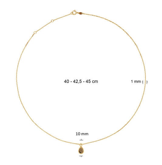 Amstel Smoky Quartz ketting