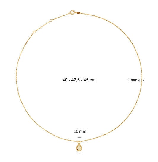Amstel Citrine ketting