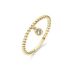 Dangling White Topaz Ring