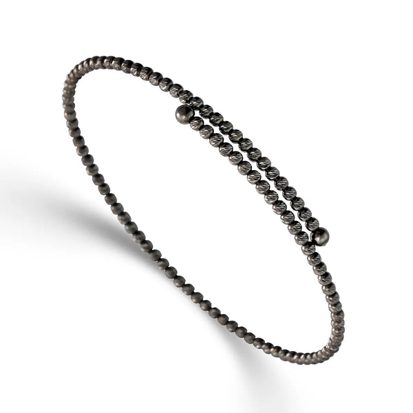 Zwarte armband - Hutjens - 14k Witgoud