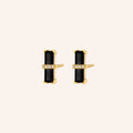 [M1440-3S4-P01] Dark Secret Earrings (Yellow Gold Plated)