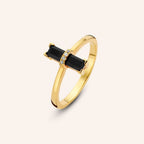 [M1442-3S5-S48] Dark Secret Ring (Yellow Gold Plated, 48)
