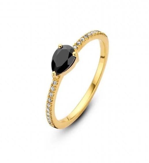 Zilveren ring goudkleurig verguld - Flame - Diamanti Per Tutti - Sterling Zilver 925