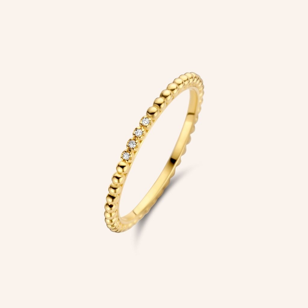 [M1764-3S5-S48] Wonder Ring (Yellow Gold Plated, 48)