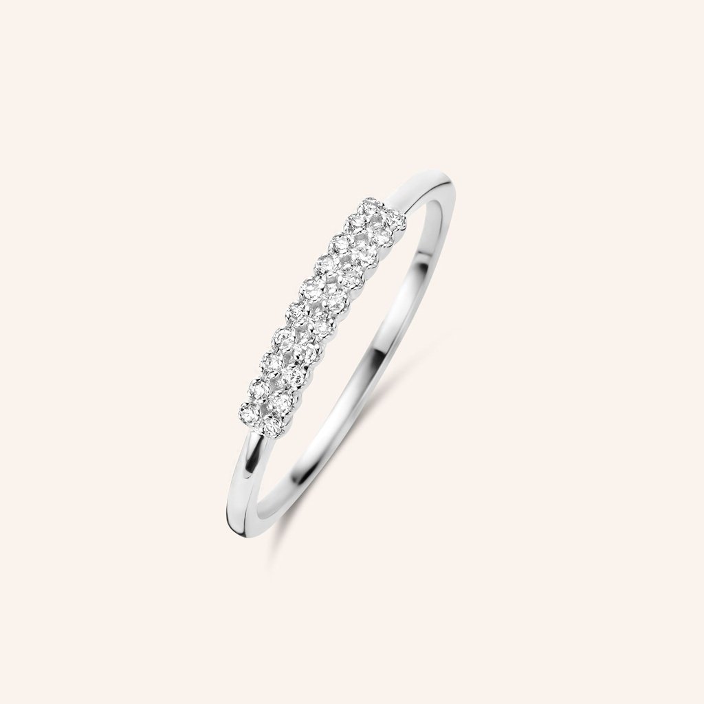 [M1945-1S5-S48] Set Free Ring (White Plated, 48)