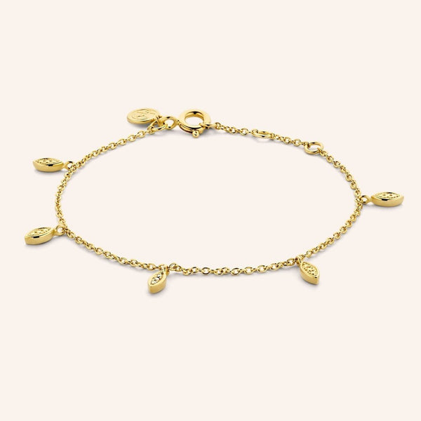 Zilveren armband goudkleurig verguld - Bella Vita Bracelet - Diamanti Per Tutti - Sterling Zilver 925