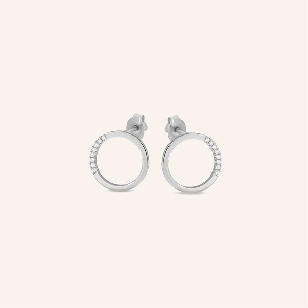 Zilveren oorstekers - Venus Earrings - Diamanti Per Tutti - Sterling Zilver 925
