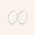 [M2154-1S4-H02] Ever Earrings (L) (White Plated)