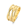 [M2392-3S5-S50] Linear Ring (Yellow Gold Plated, 50)