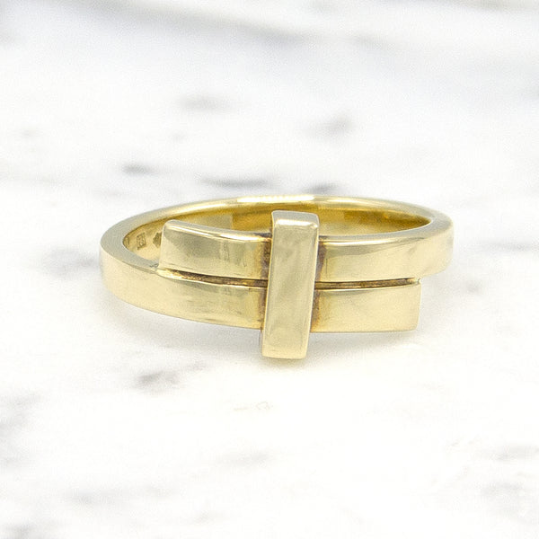 Geelgouden ring small - Mondria - Hutjens Mondria - 14k Geelgoud