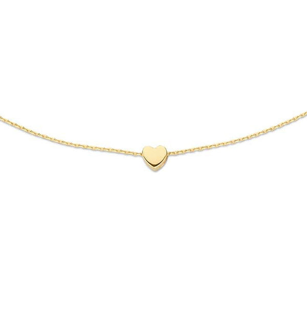 Plain Heart - Jackie - 14k Geelgoud