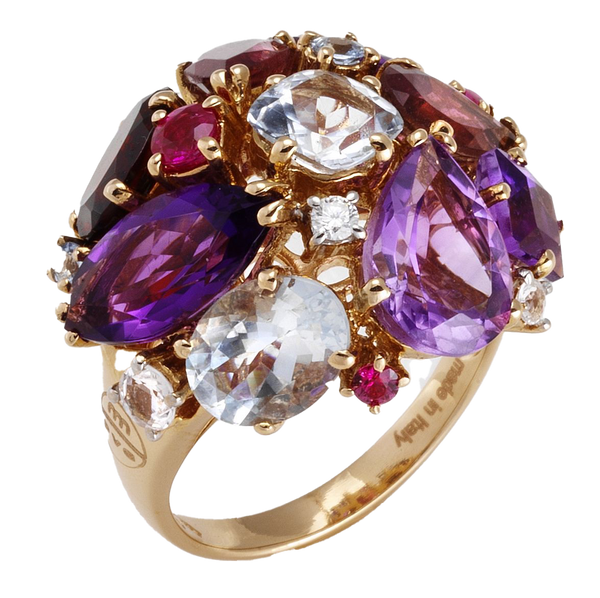 Met diamanten - Iris - Ponte Vecchio - 18k Geelgoud