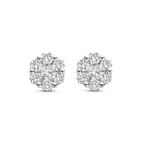 Luna met diamant 0.40ct - Antonellis - 18k Witgoud