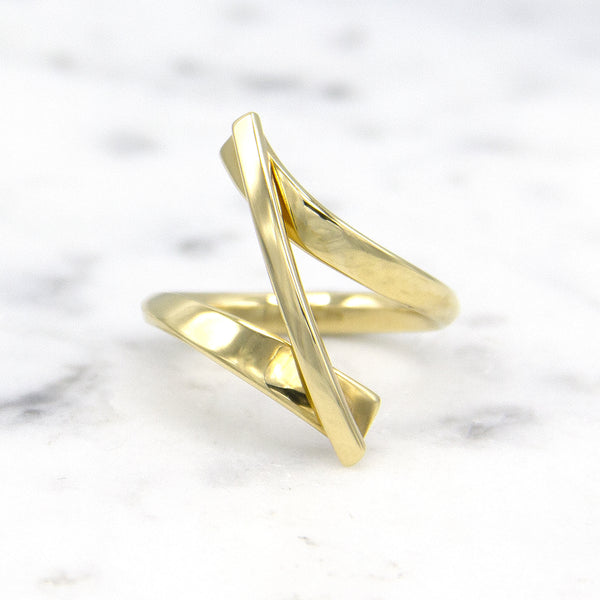 Geelgouden ring Swirll - Smedy - Hutjens Smedy - 14k Geelgoud