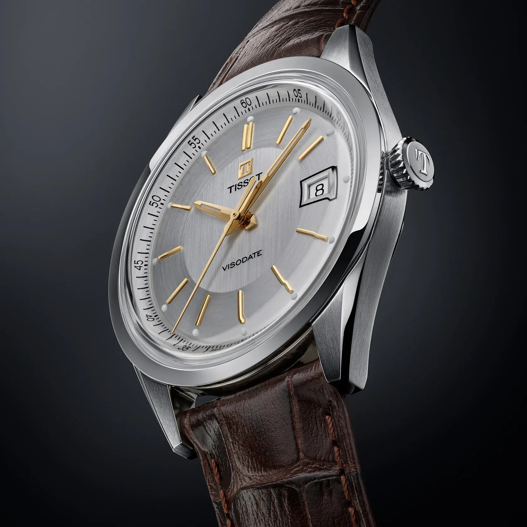 Visodate 39mm - Tissot - Roestvrij Staal - T1574071603100