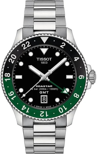 Seastar 1000 GMT - Tissot - Roestvrij Staal - T1208521105100
