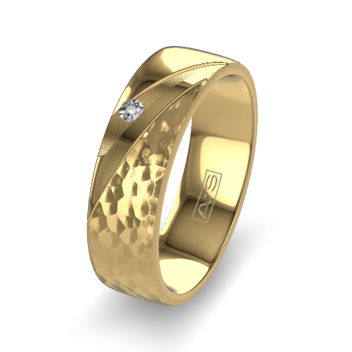 PRIJS OP AANVRAAG - 14 karaat geelgouden trouwringen - 9458 + 9459